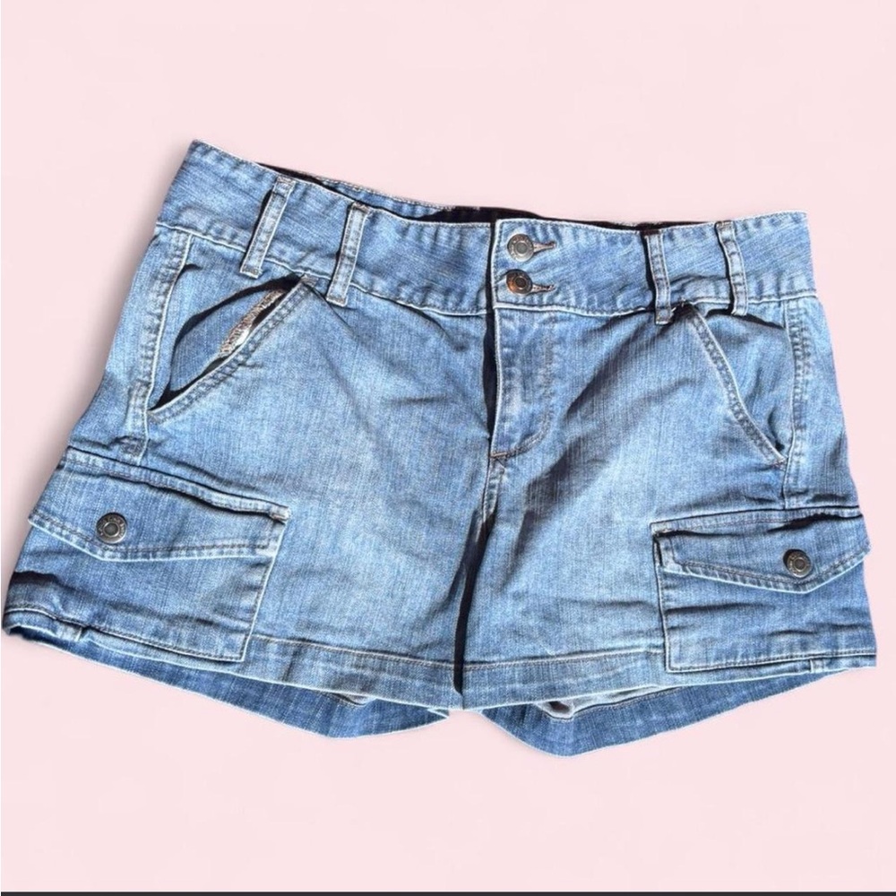 Calvin Klein Jeans Light Blue Denim Cargo Shorts